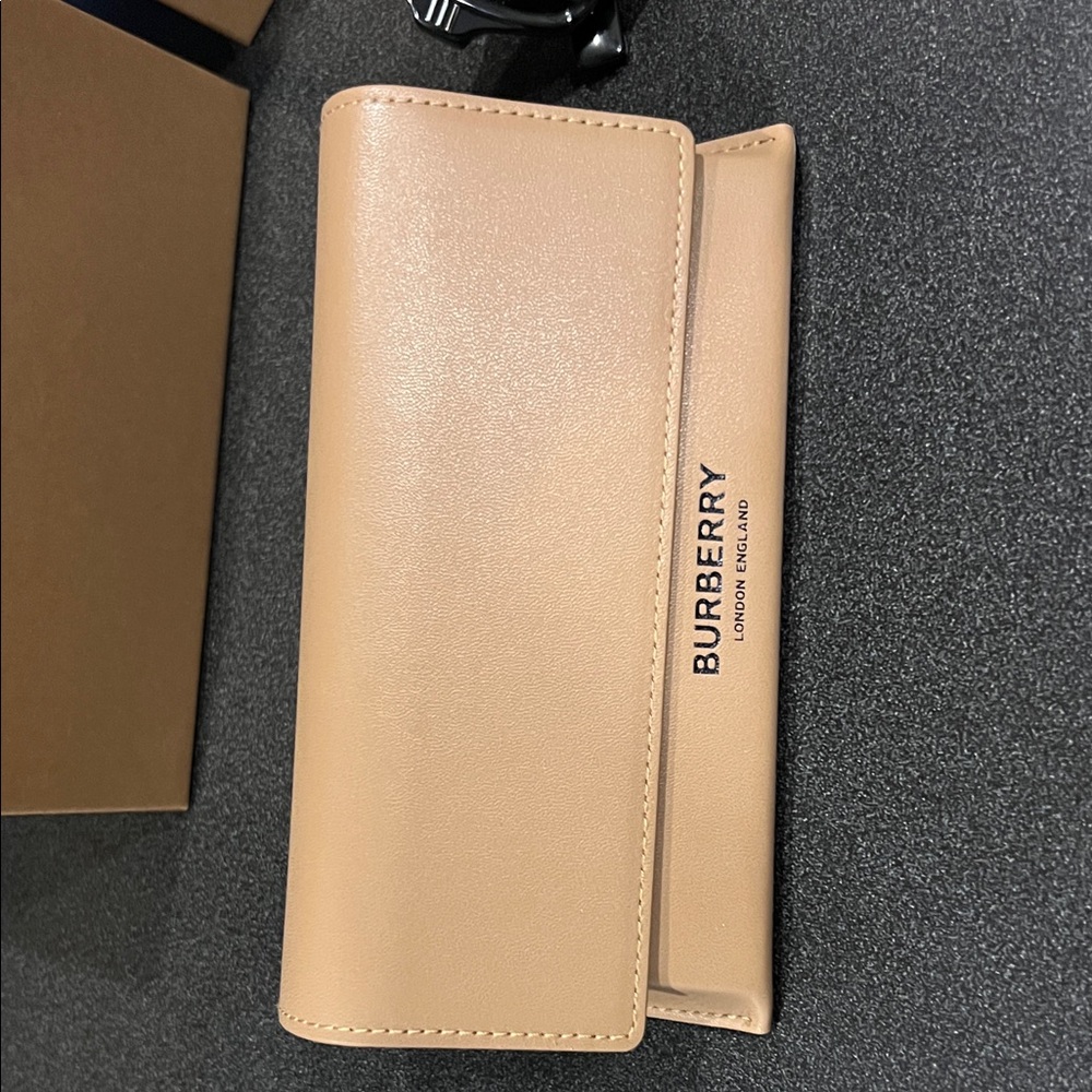 Burberry Glossy Black Rectangular Sunglasses - image 2